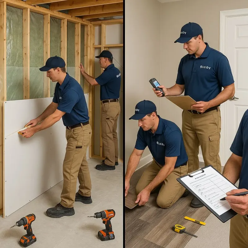 Repairs and Reconstruction process in Bottineau, ND